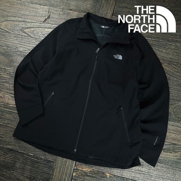 [노스페이스] 로고 자수 플리스 후리스 자켓 블랙 M19700