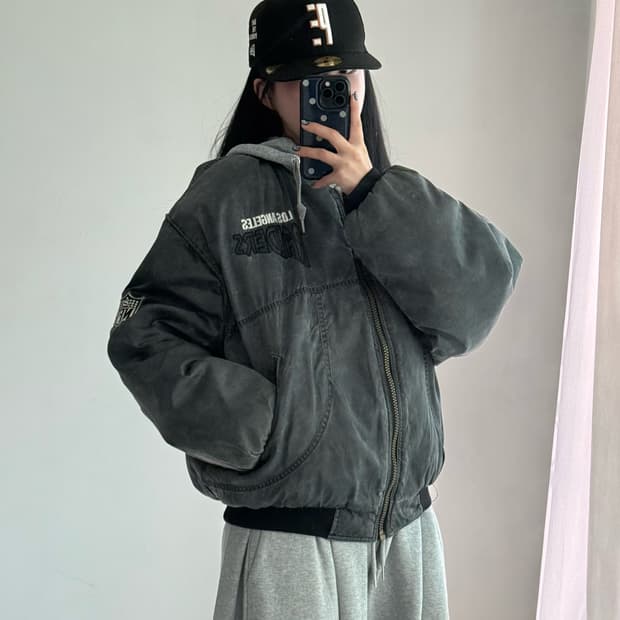 90‘s 챔피온 스포츠라인 nfl 봄버 자켓