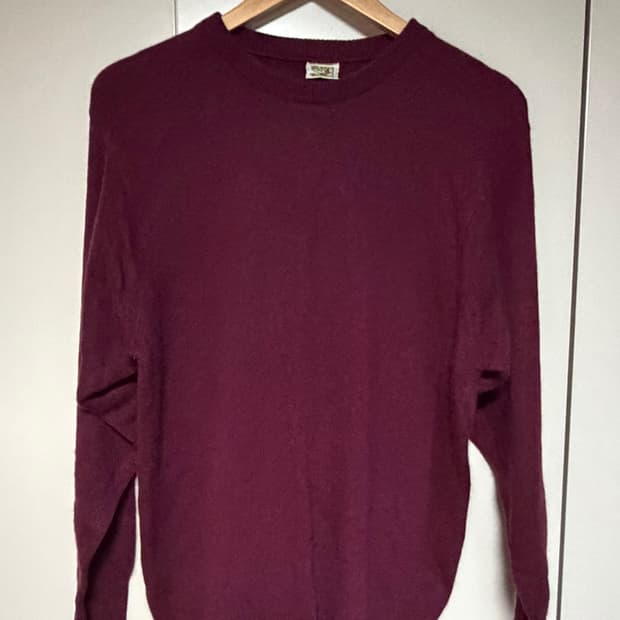 빈티지 캐시미어 퍼플 니트