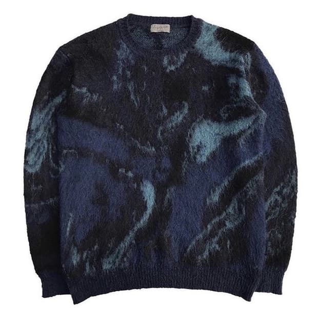 YOHJI YAMAMOTO MARBLE MOHAIR SWEATER