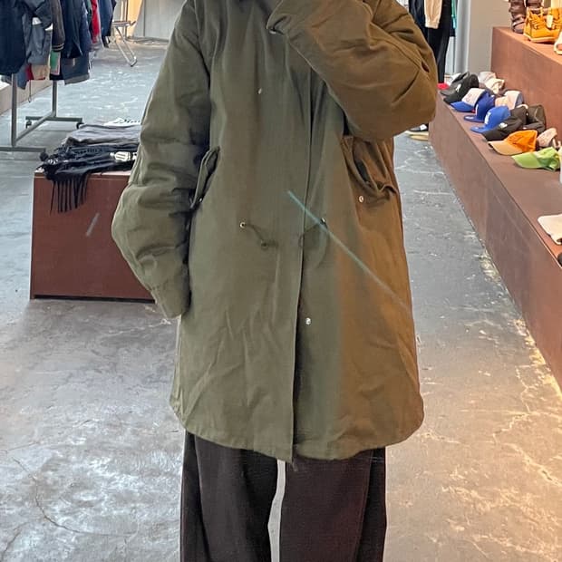 빈티지 카키 피쉬테일 파카 H1006