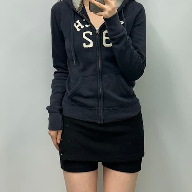 아베크롬비 y2k 와투케 네이비 후드집업