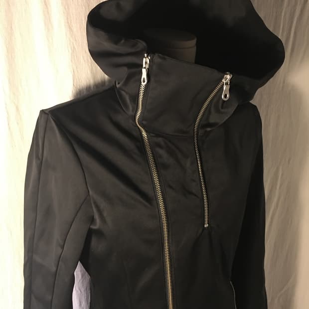 NO ID 忍者 high neck hooded jacket