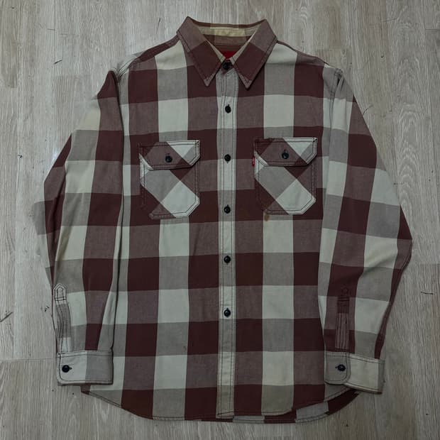 리바이스 Levi's 레드탭 체크 웨스턴 셔츠 L(100)