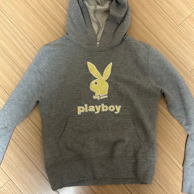 플레이보이 버니 후드티 그레이