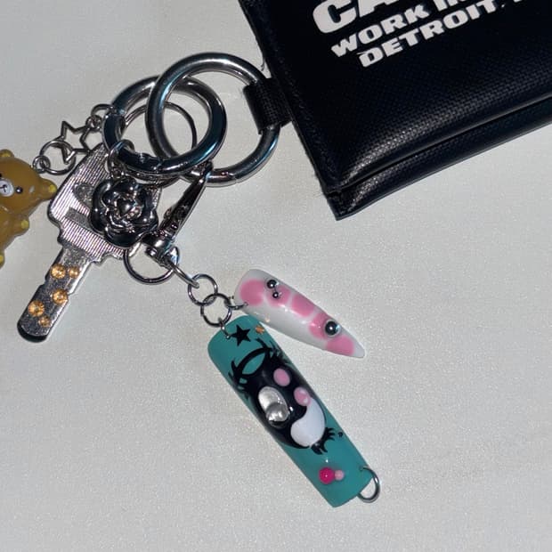네일 팁 키링 nail tip keyring
