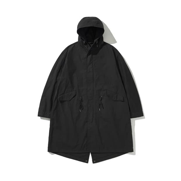 히즈핸더 / 백사틴 m-51 피쉬테일 모즈파카 블랙 / 1