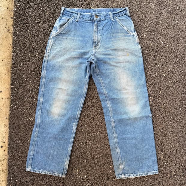 빈티지 칼하트 B13 DST 카펜터 데님팬츠 34x30