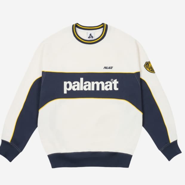 팔라스Palace Palamat Crew White Navy - 맨투맨