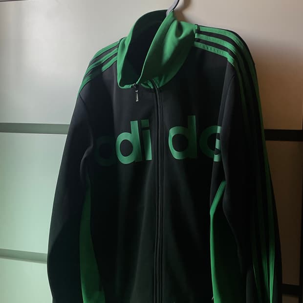 아디다스 그린 빅 로고 져지