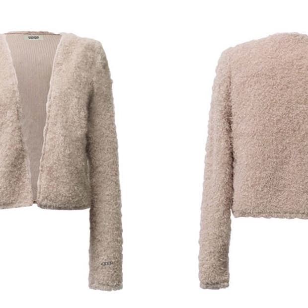 오도어 부클 가디건