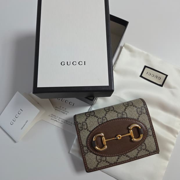 구찌 홀스빗 1955 스몰 지갑 동전지갑 갤러리아 정품