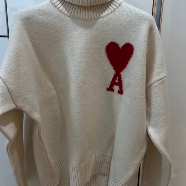 아미 인타르시아 터틀넥니트 105-107 (새상품급)