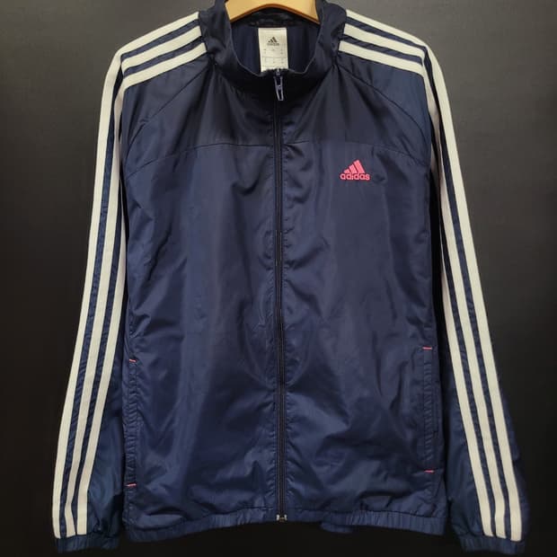 adidas 아디다스 네이비 핑크 딸기우유 바람막이 트레이닝 세트
