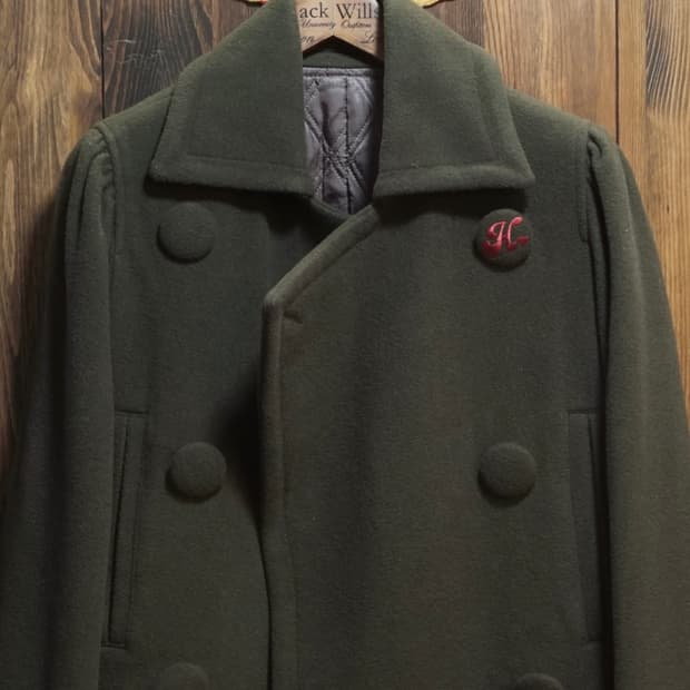 히스테릭글래머 더블 브레스트 울 코트