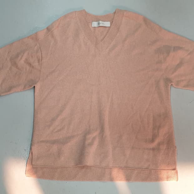 델라라나 케시미어100반팔 니트