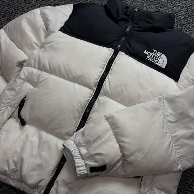 노스페이스 눕시 다운 푸퍼 패딩 화이트 1439