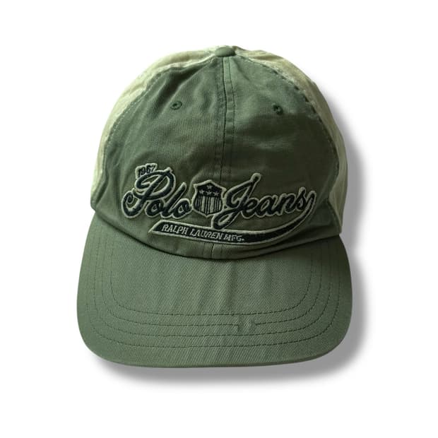 폴로 진스 카키 베이지 캡