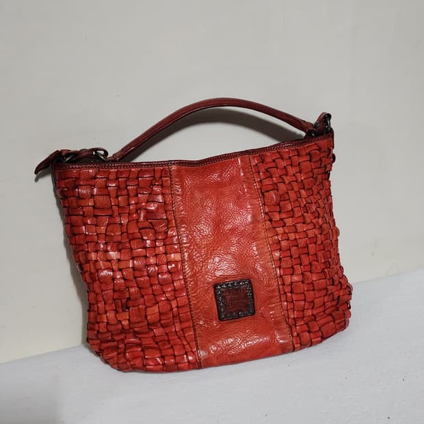 이태리 캄포마찌 위빙 숄더백 