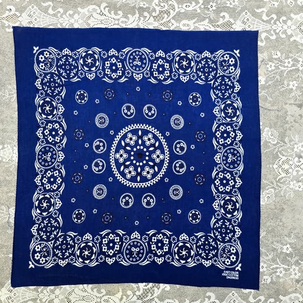 70s 페이즐리 반다나 셀비지