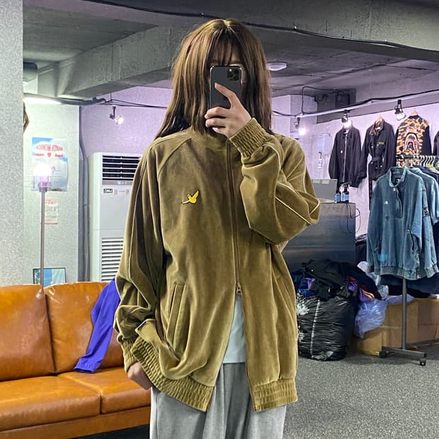 마크곤잘레스 스몰로고 벨벳 트랙탑 져지 B2510