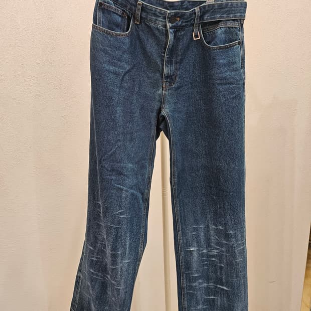 [48] WYM 우영미 21fw 남성 블루 스트레이트 데님 팬츠