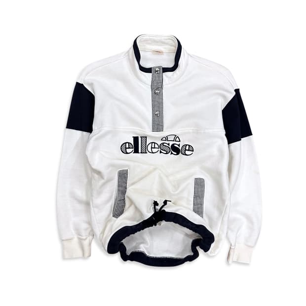 String Logo Embroidery Sweatshirt