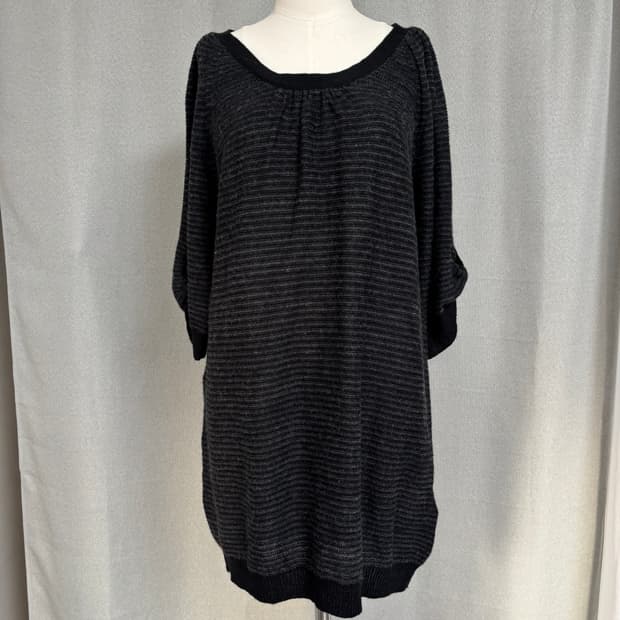 OFUON 와이드 넥 여리 롱 탑