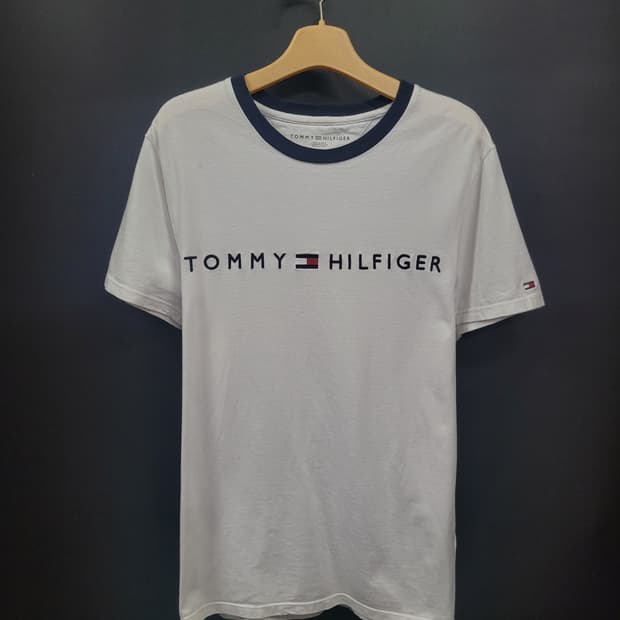 TOMMY HILFIGER 타미힐피거 자수로고 셔츠 