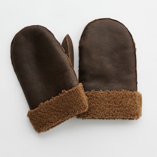 [S]아워레가시 MITTENS 시어링 레더 장갑