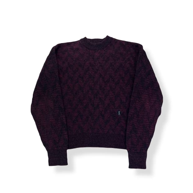 95 입생로랑 빈티지 패턴 니트