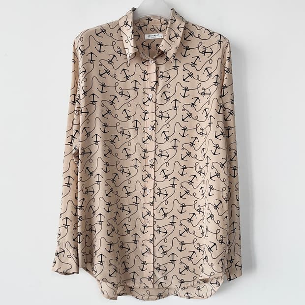 이큅먼트 앵커 실크 셔츠 블라우스