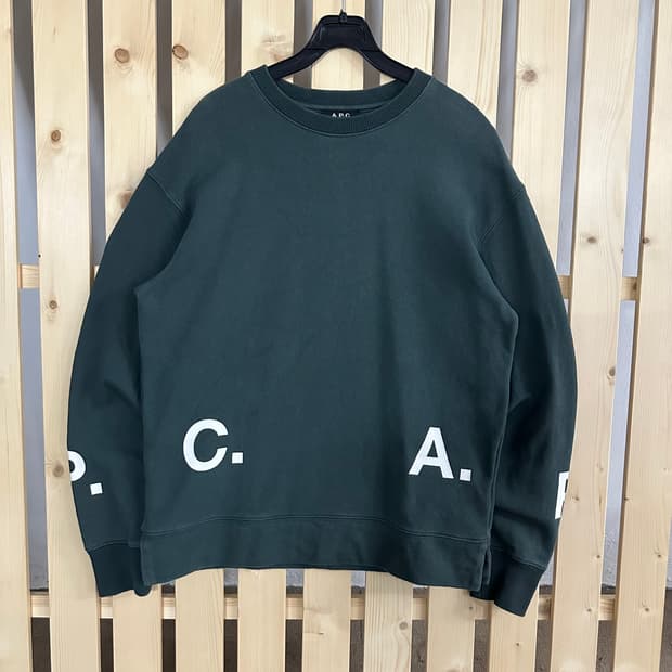 (S) APC 아페쎄 딥그린 맨투맨