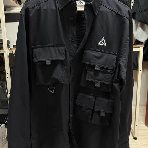 나이키 ACG 드라이 핏 셔츠 UV 데버스테이션 트레일 탑  블랙