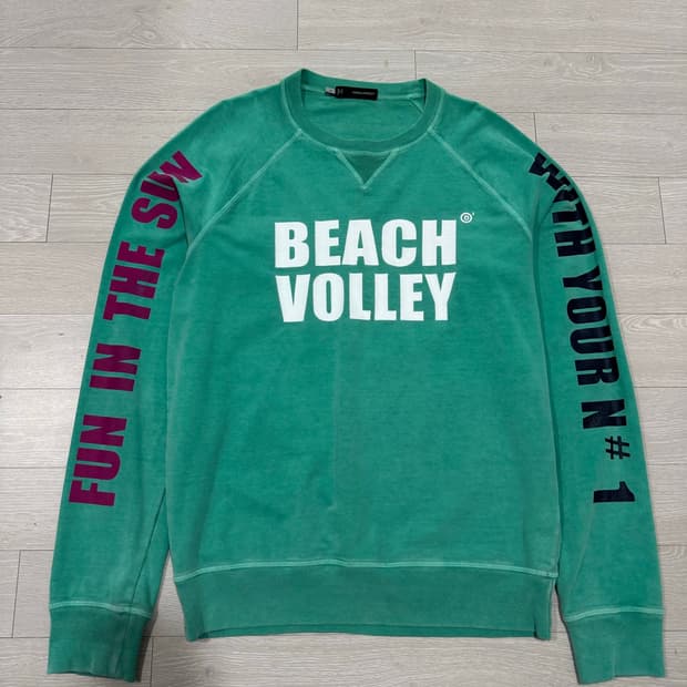 디스퀘어드2 BEACH VOLLEY 그래픽 스웻셔츠 맨투맨 M