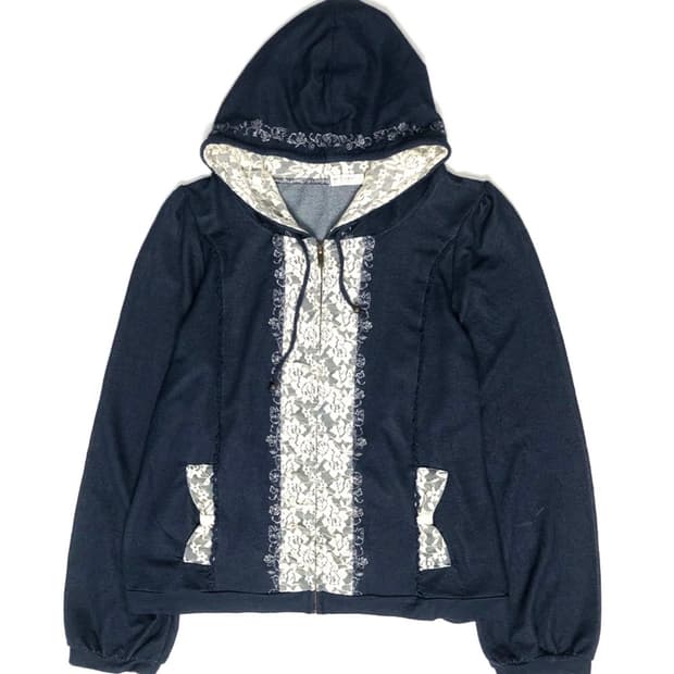 AXES FEMME  레이스 후드집업