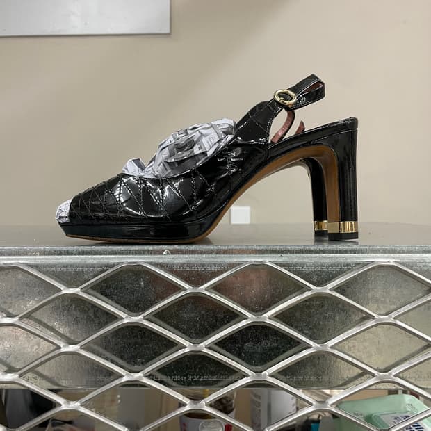 발리 슬링백 레더 펌프스 37.5