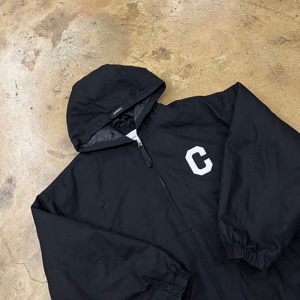 [정품/XL] 커버낫 후드 블랙 코치 자켓 b19
