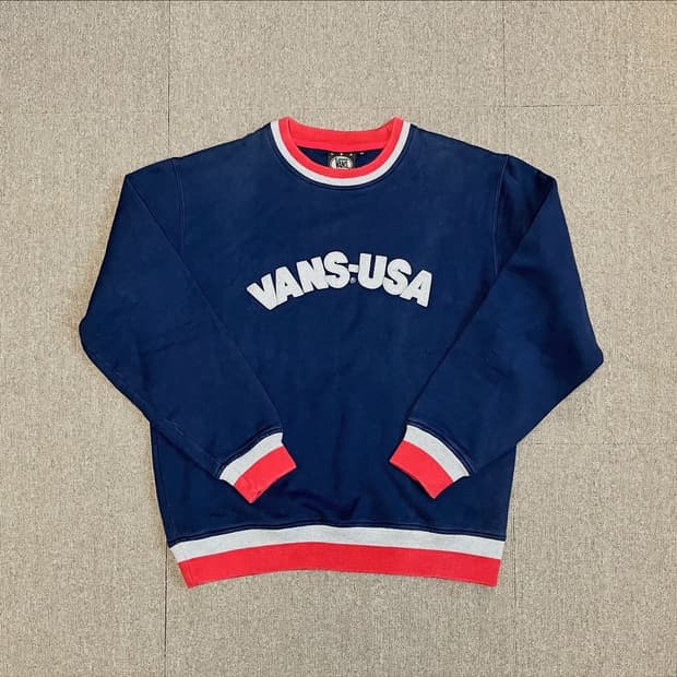 90s 올드 반스 USA 기모 스웻 셔츠