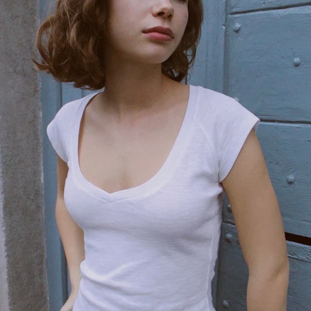 subdude v-neck Tshirt 섭듀드 브이넥 티셔츠 기본티