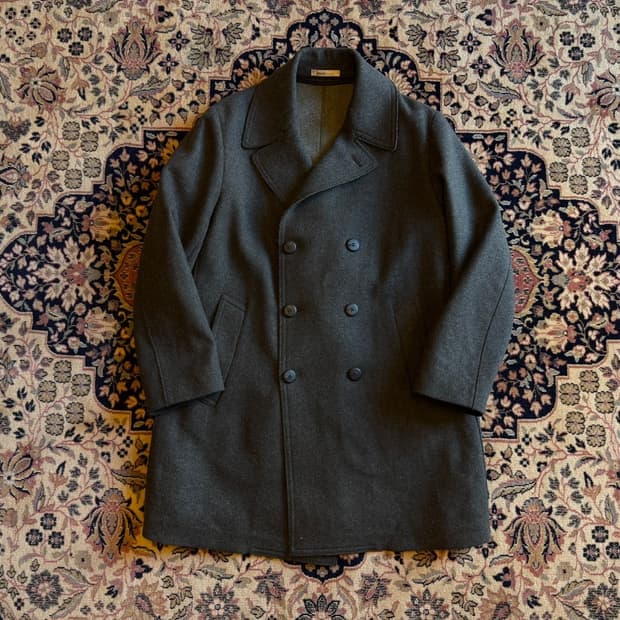 아르마니 꼴레지오니 더블 브레스티드 코트 100