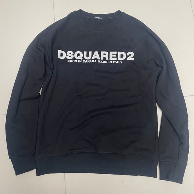 디스퀘어드2 블랙 맨투맨 XL