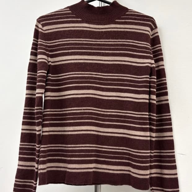 빈티지 브라운 롱슬리브 이너