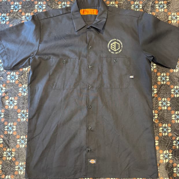 디키즈 워크셔츠 블랙