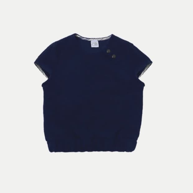 콜로신스 반팔 니트Grandmas Button Knit Vest Navy