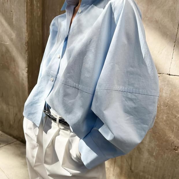 오르 Orr 코튼 볼륨 셔츠 S