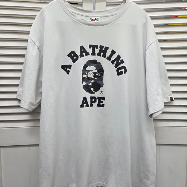 베이프 카모 컬리지 티셔츠