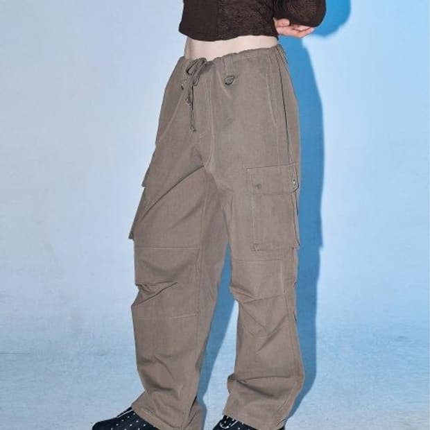 셋업이엑스이 Utility flap button cargo Pant 모카