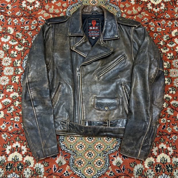 [M] GSC 소가죽 빈티지 라이더 가죽자켓