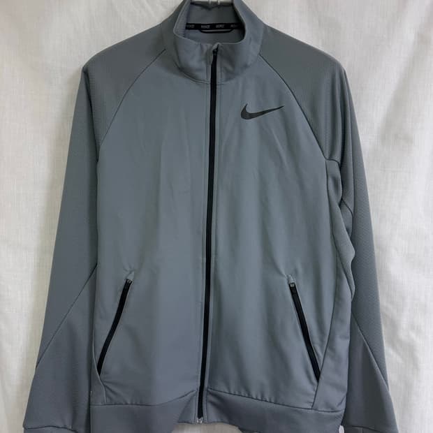 나이키 드라이핏 집업 자켓 그레이 (nike)